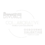 Logo for the Common Sense Divorce and Valentine Osbourne Law.