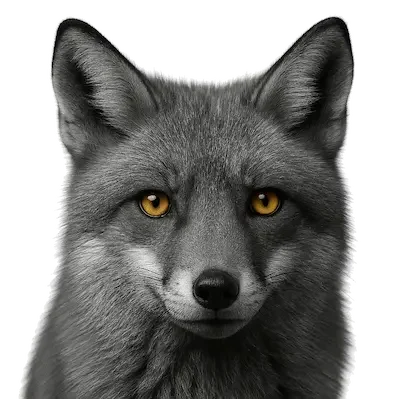 Clever red fox looking directly at the viewer, symbolizing smart and strategic thinking during divorce.